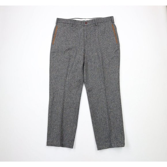 NOS Vintage 90s Orvis Mens Size 38x30 County Donegal Wool Tweed Chino Pants